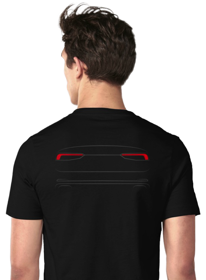 Back of the Audi A5 as a T-Shirt