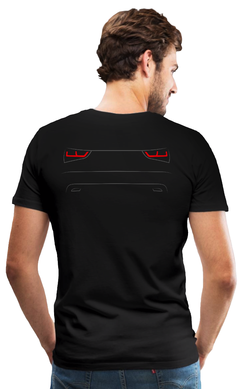 Shirt for Audi A1 8X 2010 drivers: Back in Black